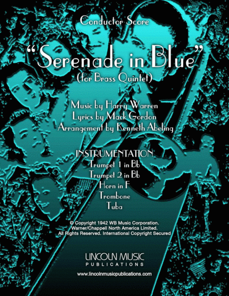 Serenade In Blue For Brass Quintet Sheet Music