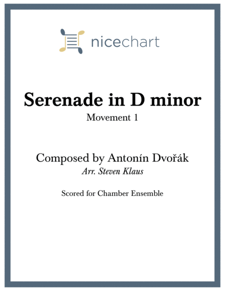 Free Sheet Music Serenade In D Minor 1st Movement Score Parts