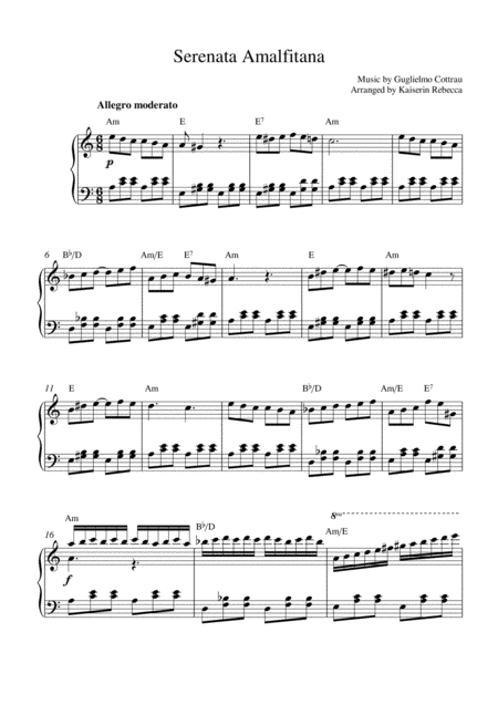 Serenata Amalfitana Sheet Music