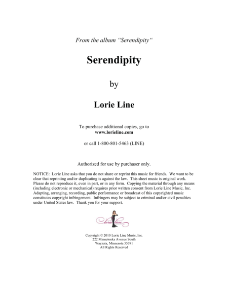 Serendipity Sheet Music