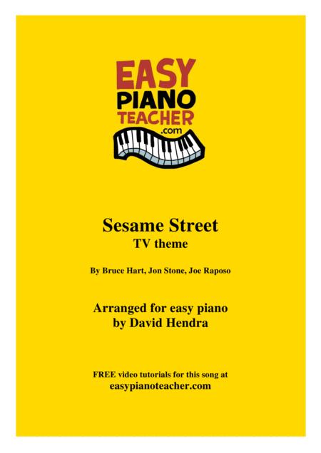 Sesame Street Tv Theme Very Easy Piano With Free Video Tutorials Sheet Music