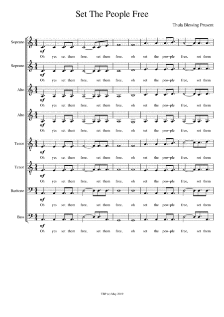 Set The People Free Sheet Music