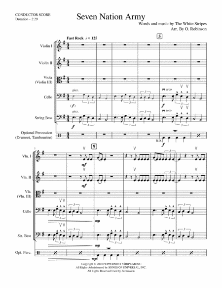 Seven Nation Army Sheet Music