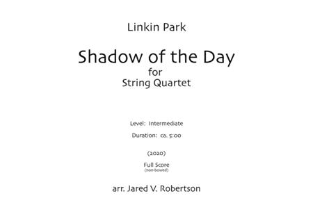 Shadow Of The Day For String Quartet Full Score Non Bowed Sheet Music