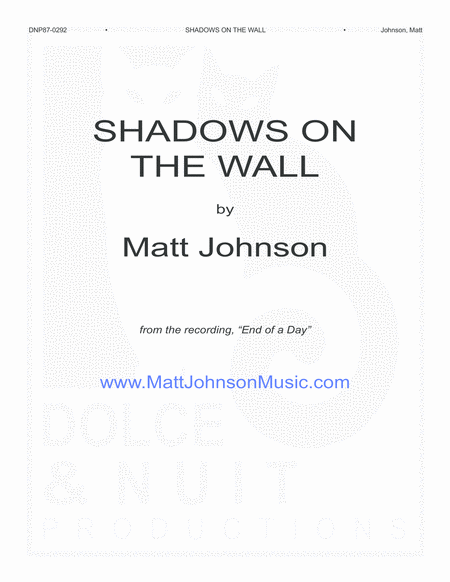 Shadows On The Wall Sheet Music