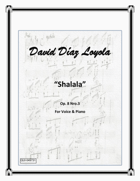 Shalala Op 8 Nro 3 Sheet Music