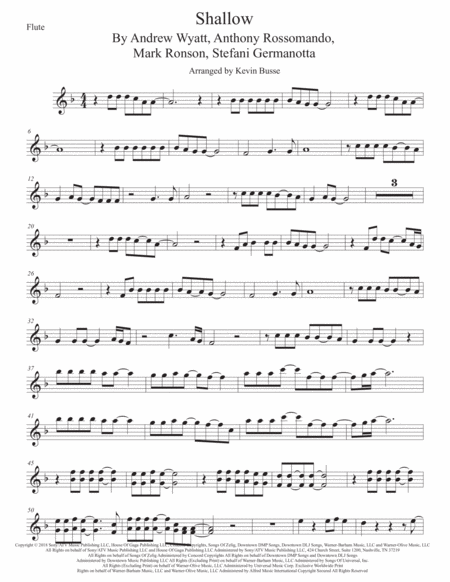 Shallow Flute Sheet Music