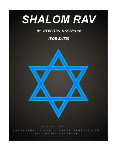 Shalom Rav For Satb Sheet Music