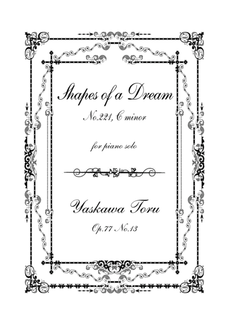 Free Sheet Music Shapes Of A Dream No 221 C Minor Op 77 No 13
