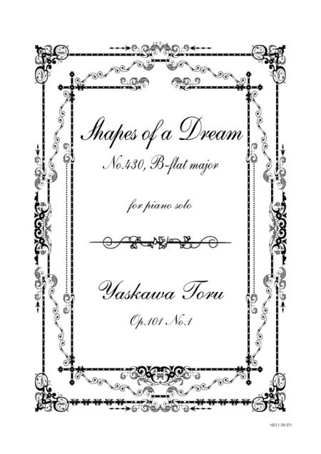 Shapes Of A Dream No 430 B Flat Major Op 101 No 1 Sheet Music