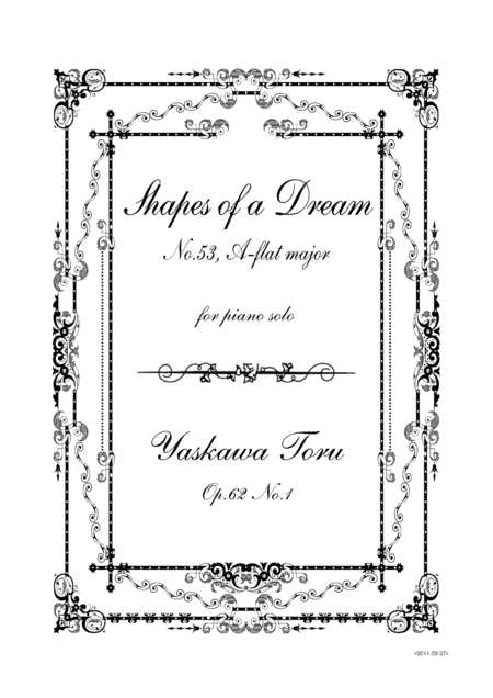 Shapes Of A Dream No 53 A Flat Major Op 62 No 1 Sheet Music