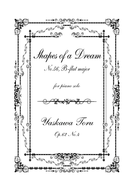 Shapes Of A Dream No 56 B Flat Major Op 62 No 4 Sheet Music