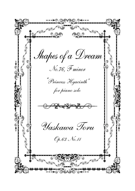 Shapes Of A Dream No 76 F Minor Op 63 No 11 Sheet Music