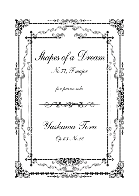 Free Sheet Music Shapes Of A Dream No 77 F Major Op 63 No 12