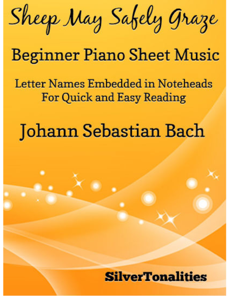 Free Sheet Music Sheep May Safely Graze Beginner Piano Sheet Music