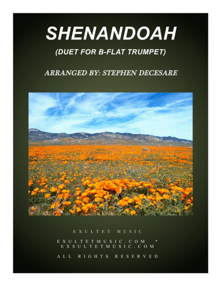 Free Sheet Music Shenandoah Duet For Bb Trumpet