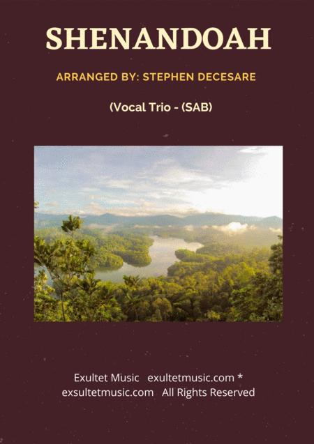 Free Sheet Music Shenandoah Vocal Trio Sab