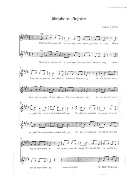 Shepherds Rejoice 2 Part Sheet Music