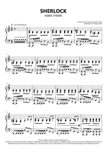 Sherlock Main Theme Sheet Music