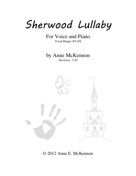 Free Sheet Music Sherwood Lullaby