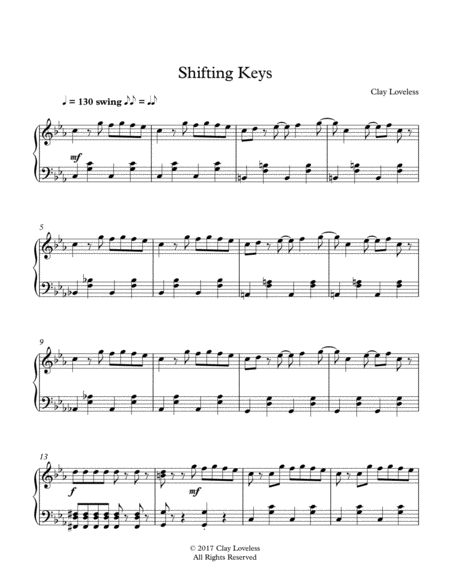 Shifting Keys Sheet Music