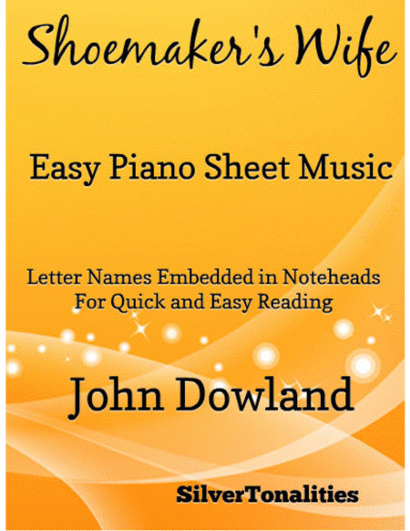 Shoemakers Wife Easy Piano Sheet Music Sheet Music