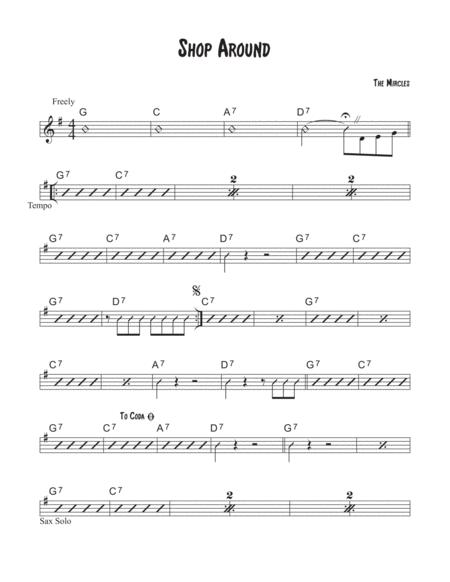 Shop Around Sheet Music