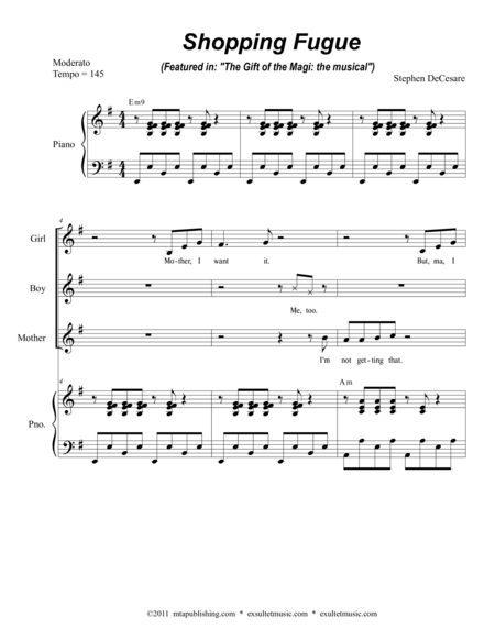 Shopping Fugue Sheet Music