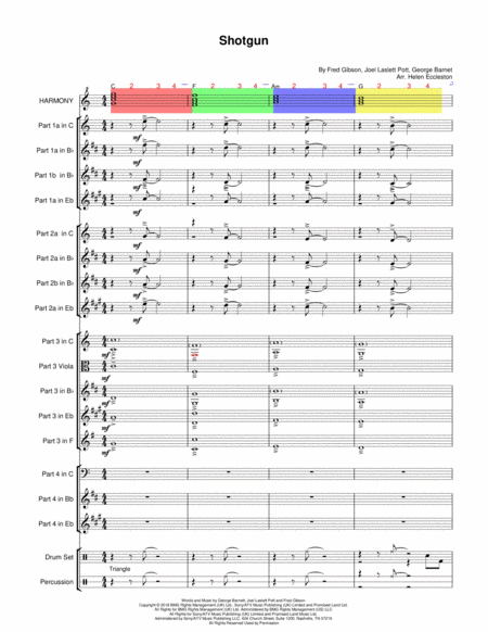 Shotgun Flexible 4 Part Arrangement Sheet Music