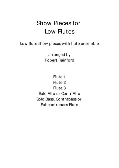 Show Pieces For Low Flutes Sheet Music