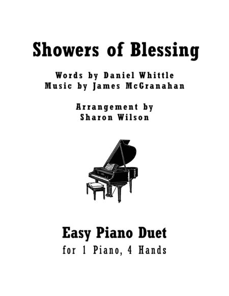 Showers Of Blessing Easy Piano Duet 1 Piano 4 Hands Sheet Music