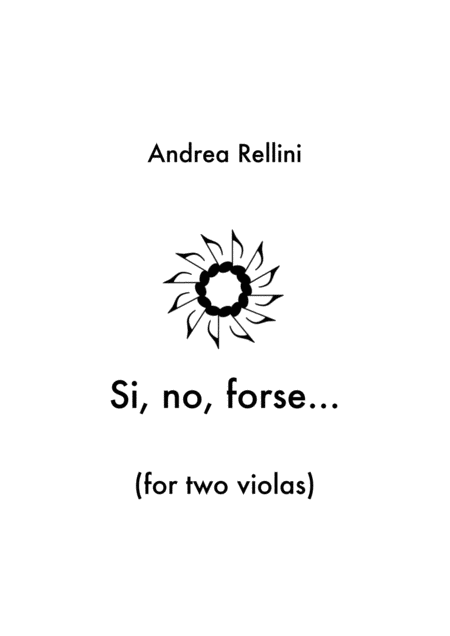 Si No Forse Yes No Maybe For 2 Violas Sheet Music