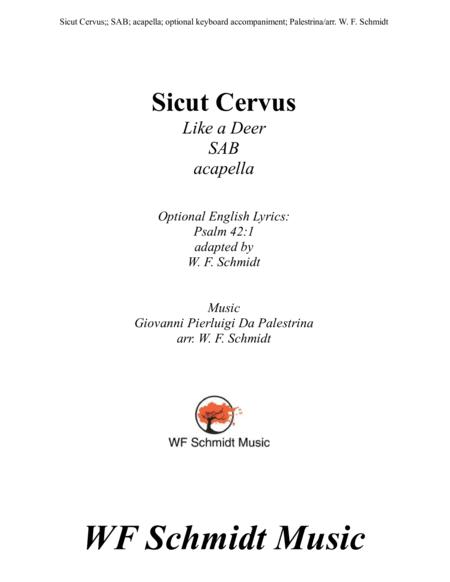 Sicut Cervus Like A Deer Sheet Music