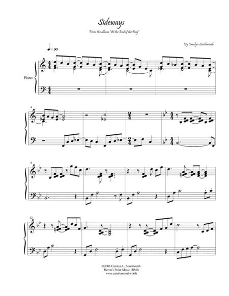 Sideways Sheet Music