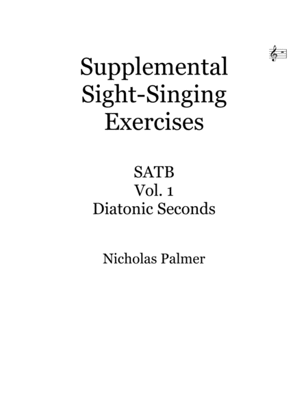 Sight Singing Exercises Volume 1 Satb Sheet Music