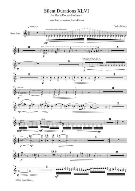 Silent Durations Xlvia Sheet Music