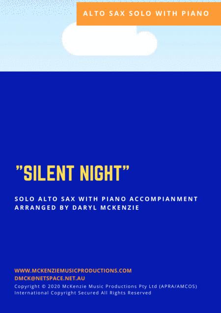 Free Sheet Music Silent Night Alto Sax Solo With Piano Accompaniment