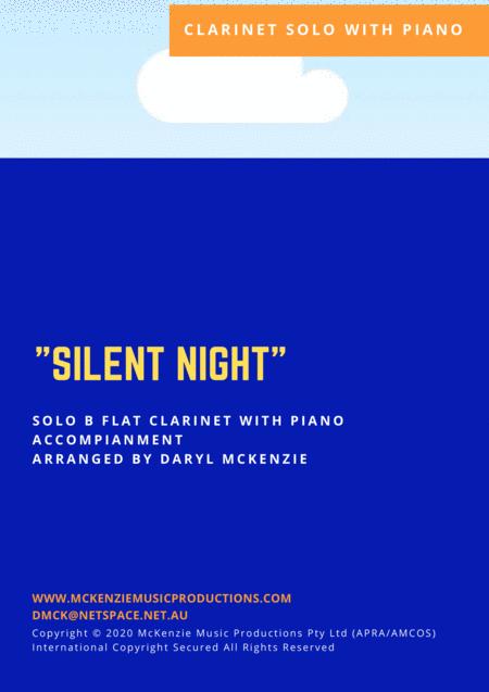 Silent Night Bb Clarinet Solo With Piano Accompaniment Sheet Music