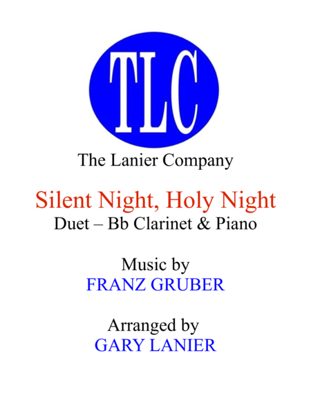Free Sheet Music Silent Night Duet Bb Clarinet And Piano Score And Parts