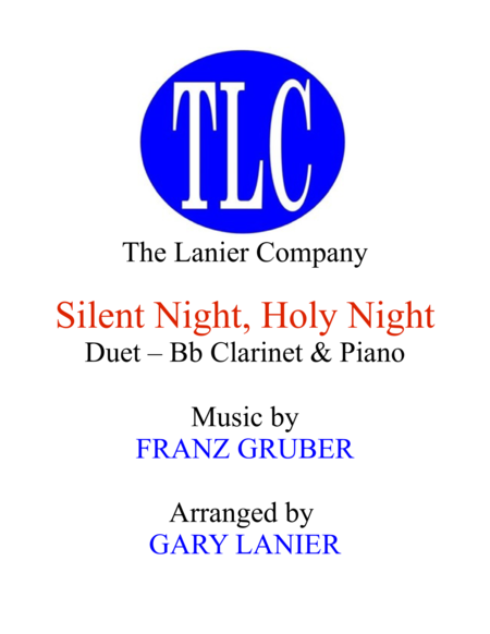 Silent Night Duet Bb Clarinet And Piano Score And Parts Sheet Music