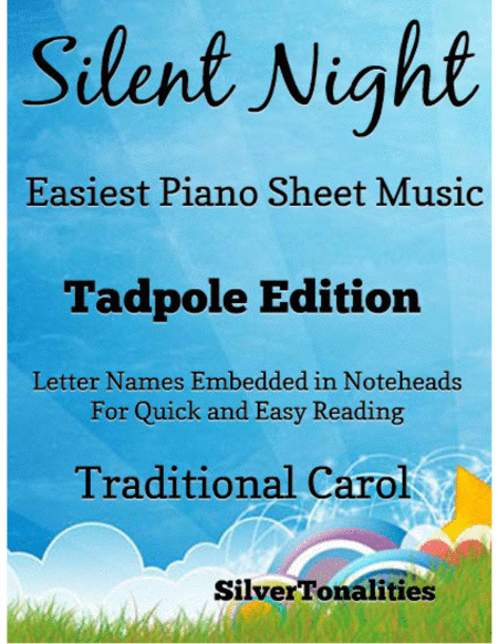 Silent Night Easiest Piano Sheet Music Tadpole Edition Sheet Music