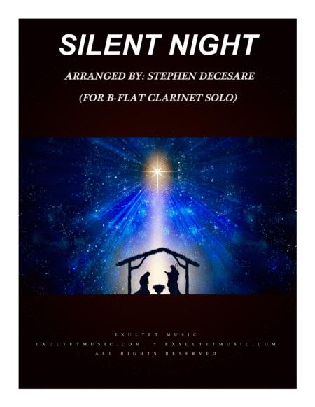 Free Sheet Music Silent Night For Bb Clarinet Solo And Piano