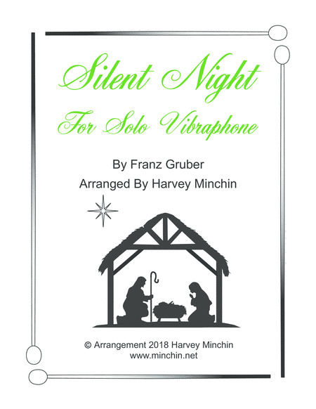 Silent Night For Solo Vibraphone Sheet Music