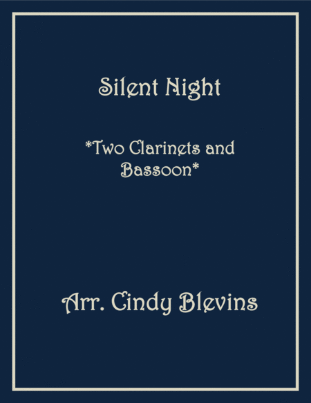 Free Sheet Music Silent Night For Two Clarinets And Bassoon