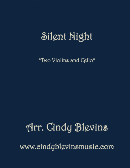 Free Sheet Music Silent Night For Two Violins And Cello