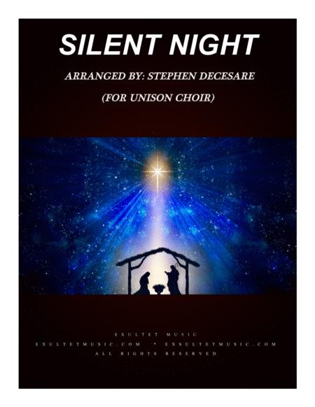 Silent Night For Unison Choir Sheet Music