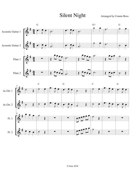 Silent Night Instrumental Sheet Music