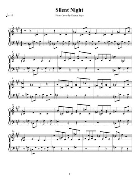 Silent Night Piano Cover Sheet Music