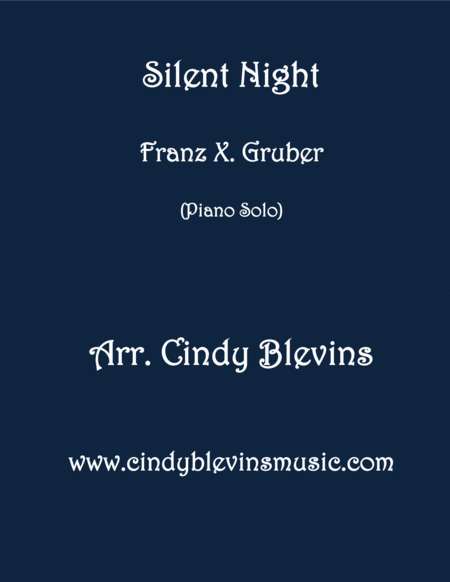 Free Sheet Music Silent Night Piano Solo From My Book Holiday Favorites For Piano