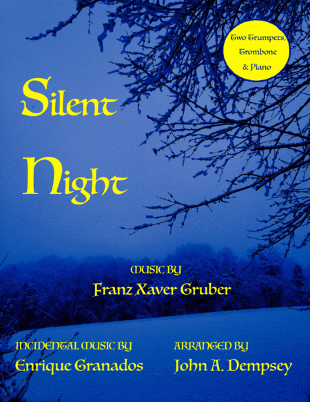 Silent Night Quartet For Two Trumpets Trombone Piano Sheet Music